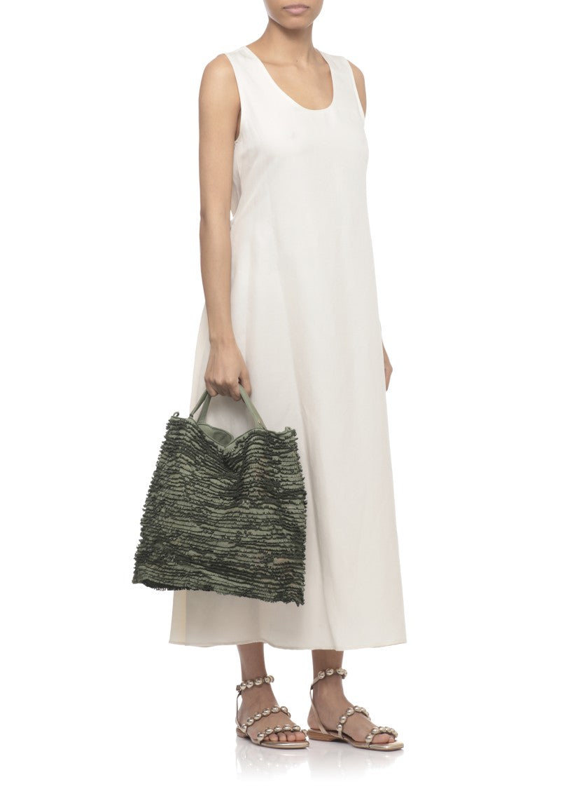 Majo Textured Green Majo Leather Fetovaia Bag