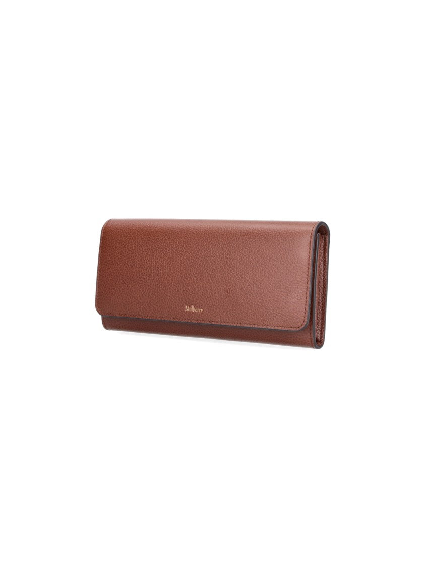 Mulberry Brown Continental Leather Wallet