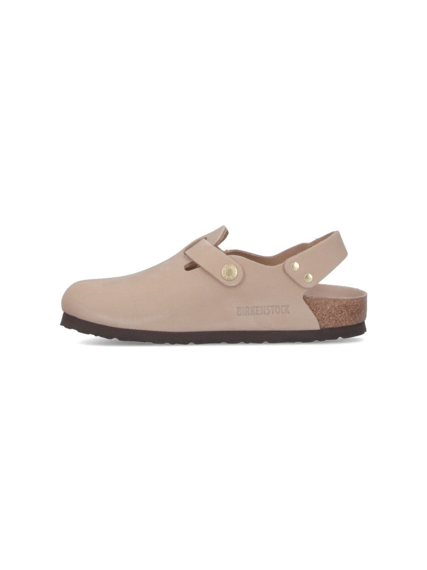 Birkenstock "Tokio" Slingback Mules – Beige