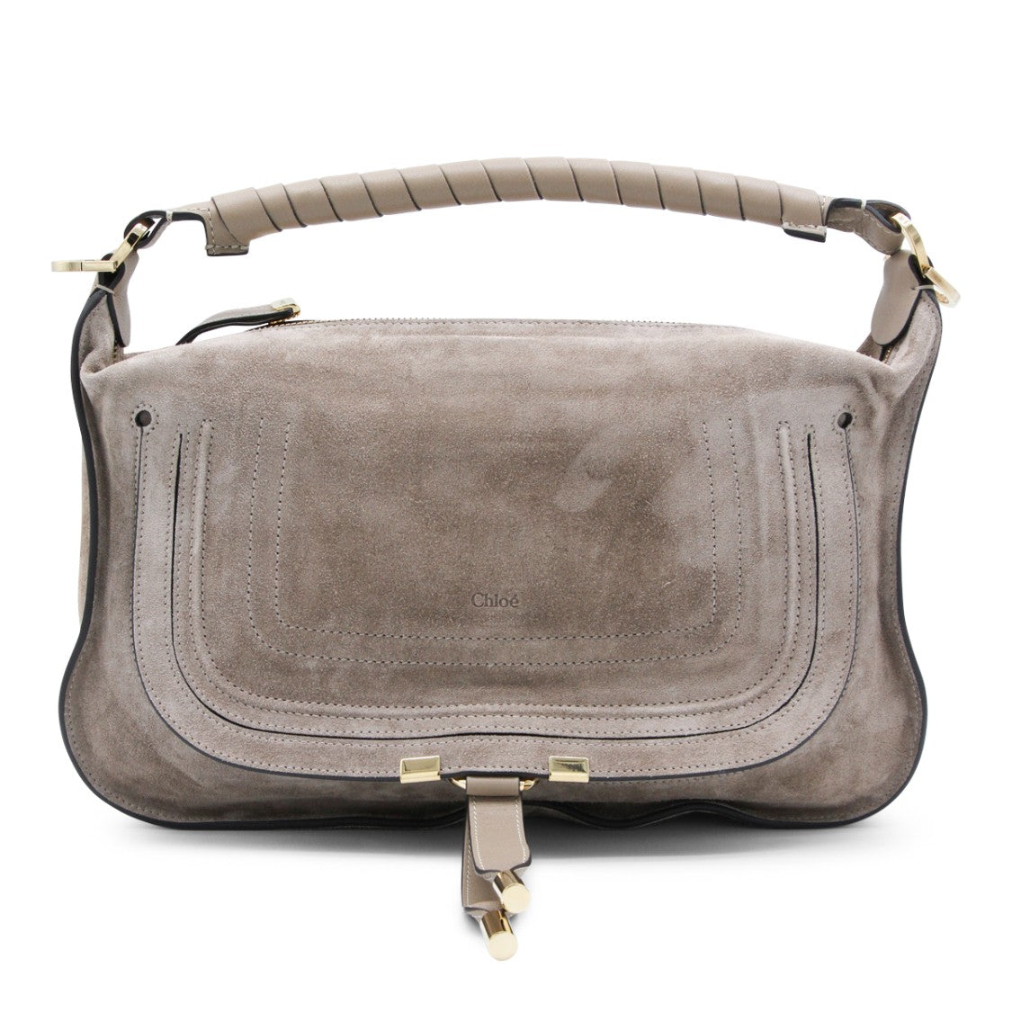 Chloé Marcie Leather Top Handle Bag