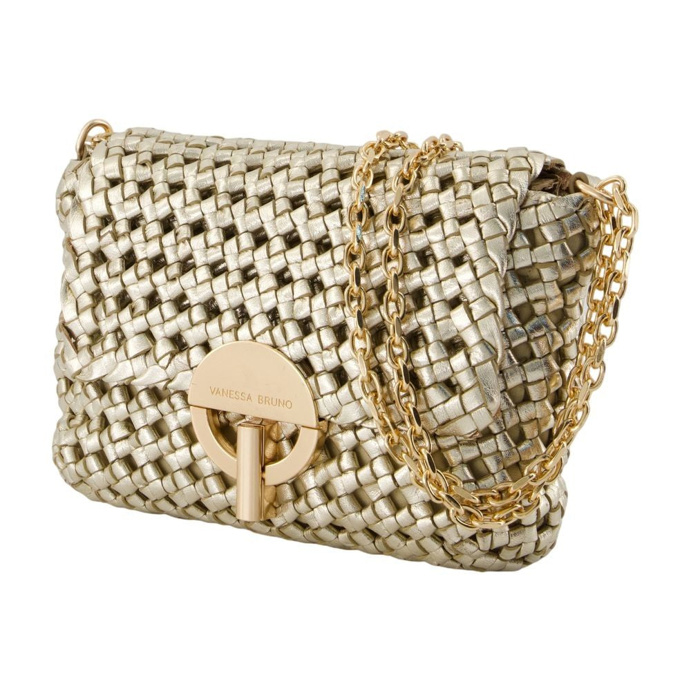 Vanessa Bruno Moon Moyen Shoulder Bag - Veg-Tanned Leather - Gold