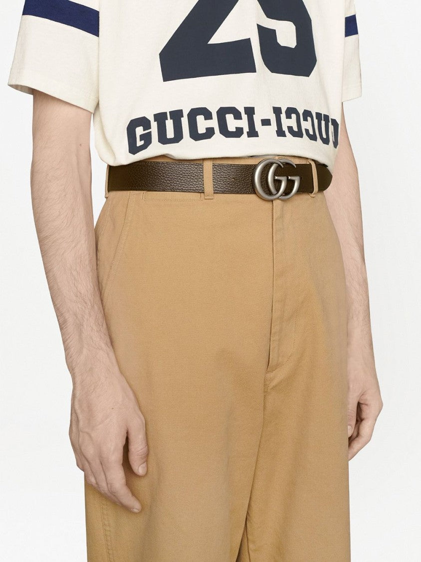 Gucci Textured Calfskin Leather Belt