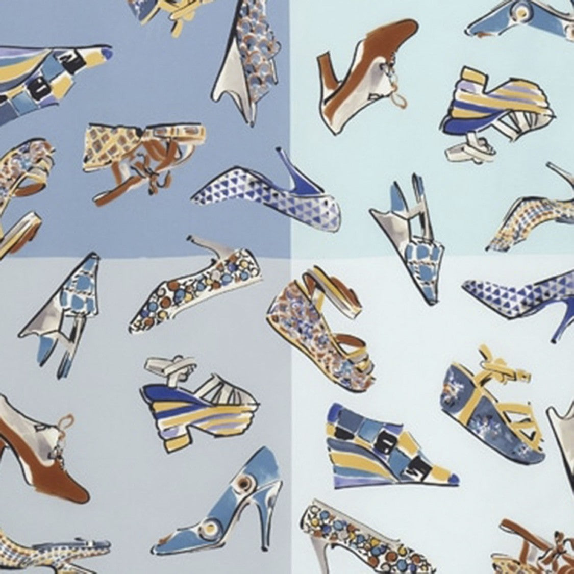 Salvatore Ferragamo Square Silk Scarf With Genio Print Pattern