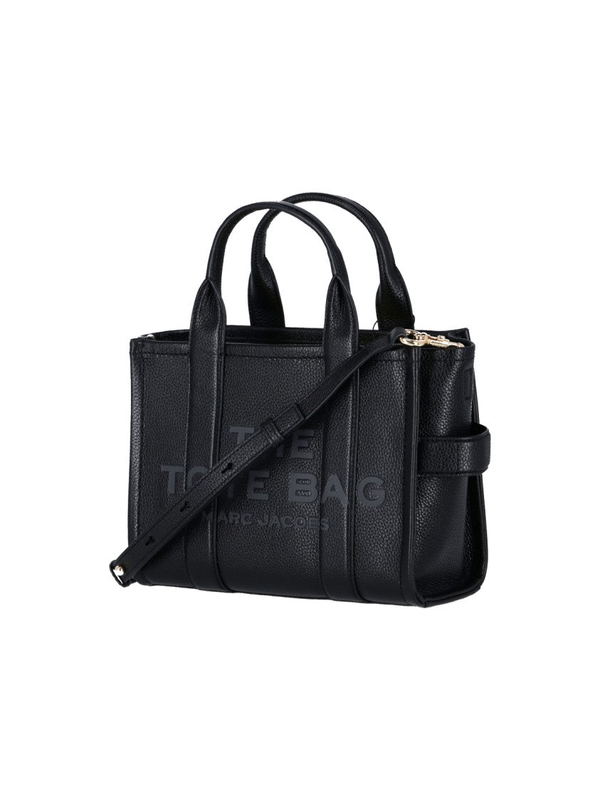 Marc Jacobs Small 'The Leather' Tote Bag – Black