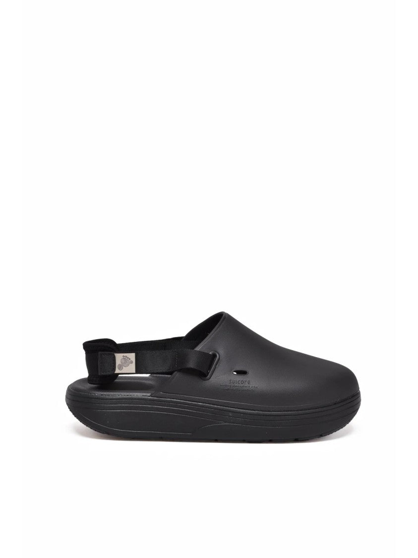Suicoke Black Closed Toe Adjustable Rubber Sandals