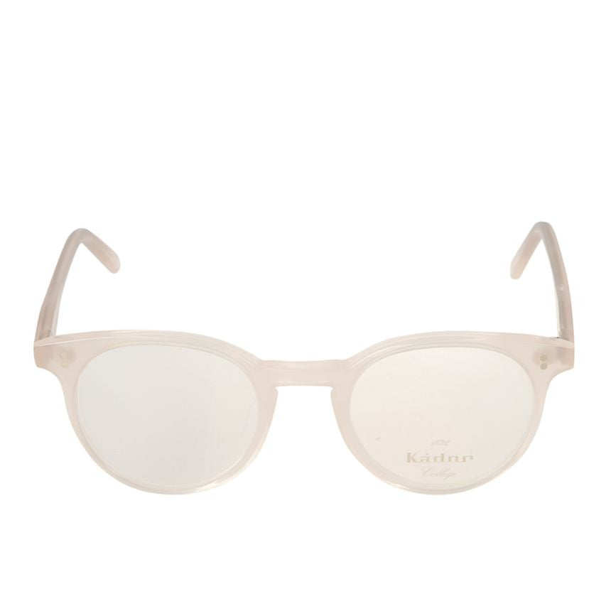 Kador Chyli/N Translucent Beige Rounded Frame Eyeglasses With Tapered Temples