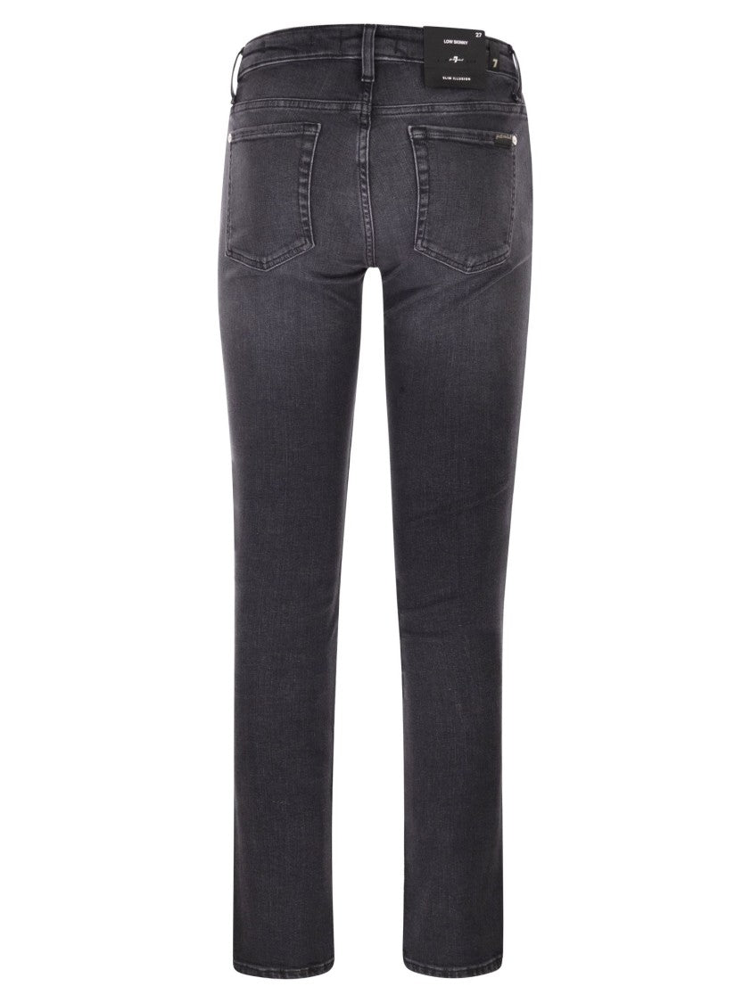 7 For All Mankind Low-Rise Skinny Jeans
