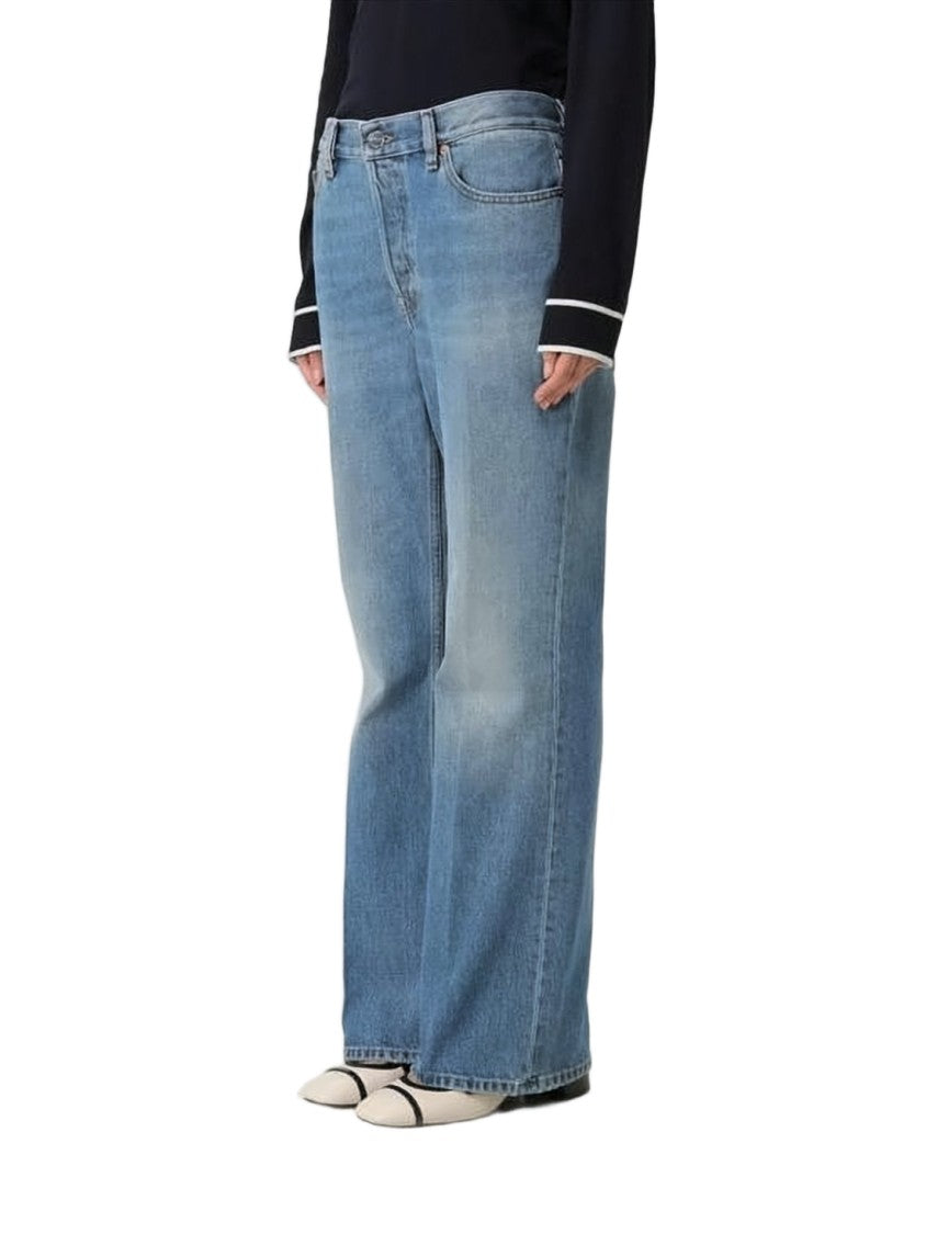 Gucci Straight-Leg Denim Pants With Mid-Rise Waist
