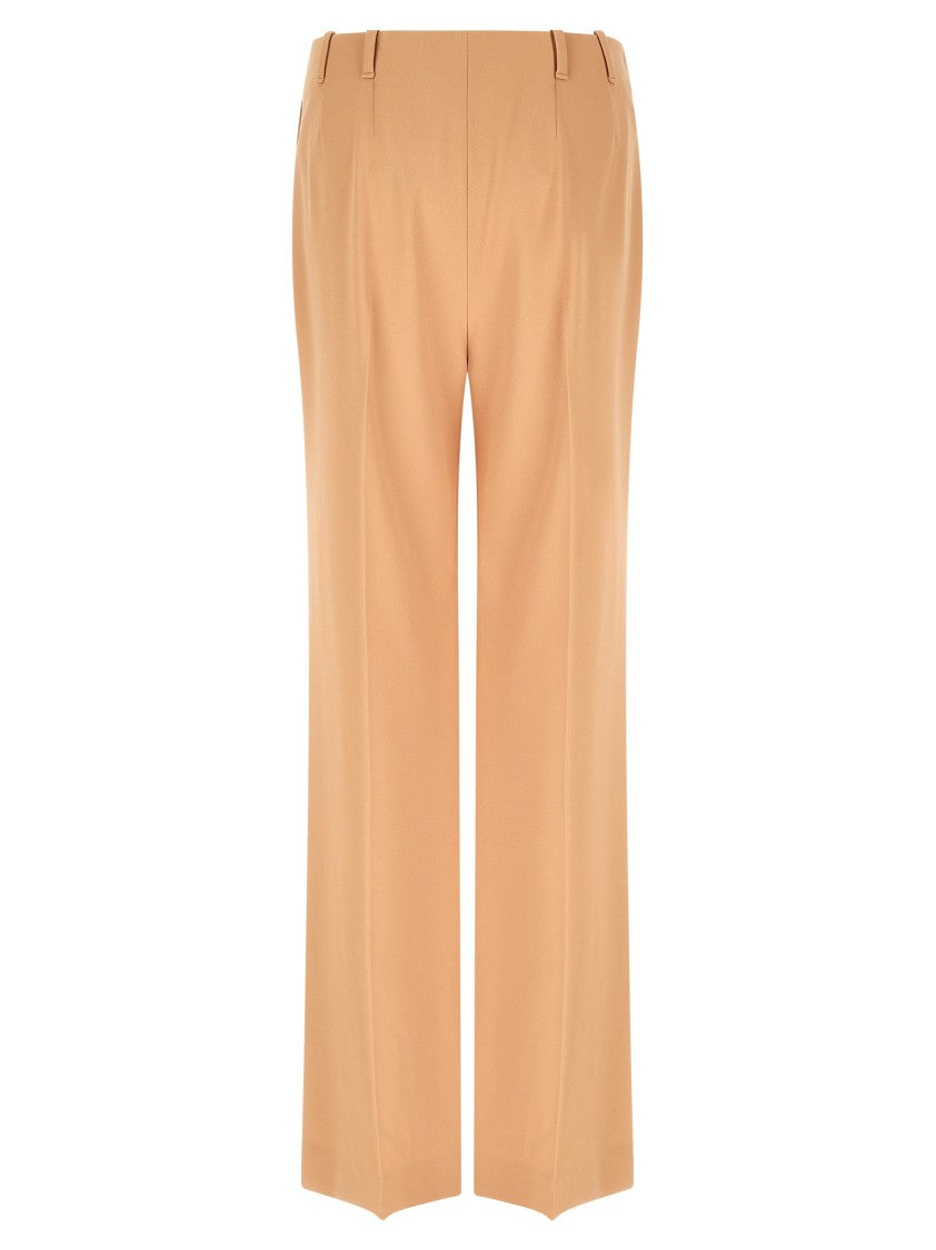 Ermanno Scervino Palazzo Trousers With Wide Leg And Smooth Finish