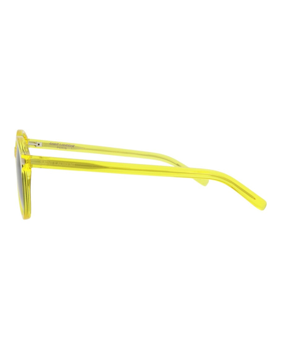 Saint Laurent Round-Frame Acetate Sunglasses
