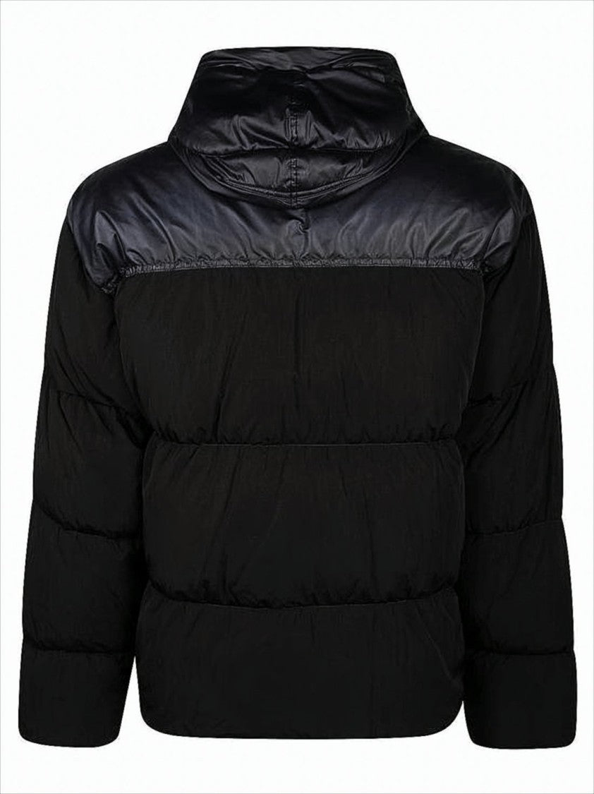 C.P. Company Boxy Padded Jacket With High Collar And Unique Chest Pocket
