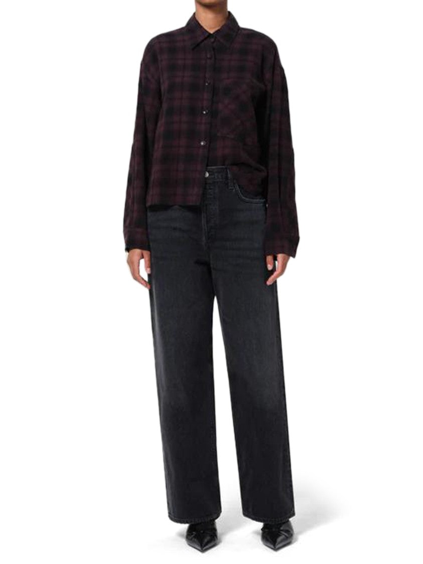 Agolde Low Slung Baggy Jeans With Five-Pocket Design