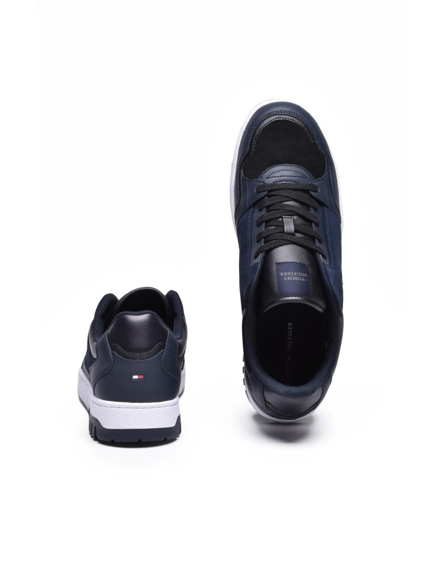 Tommy Hilfiger Blue Basket Street Suede Leather Sneakers