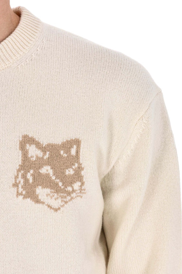 Maison Kitsuné Merino Wool Crewneck Sweater