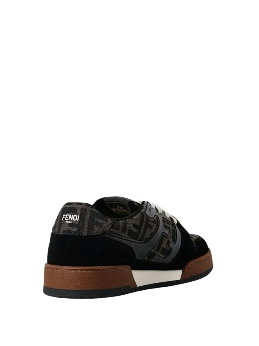Fendi Low-Top Calf Leather And Polyester Fendi Sneakers