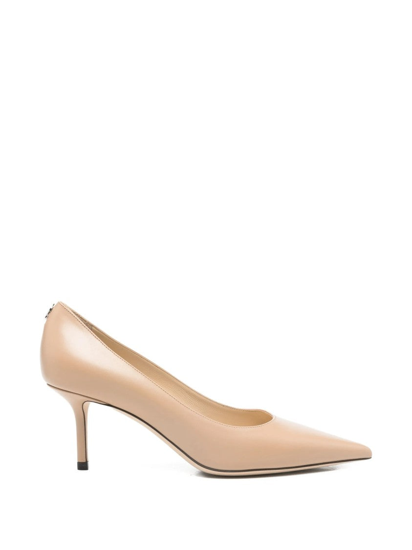 Jimmy Choo Neutral Love 65 Pointed Calf Pumps