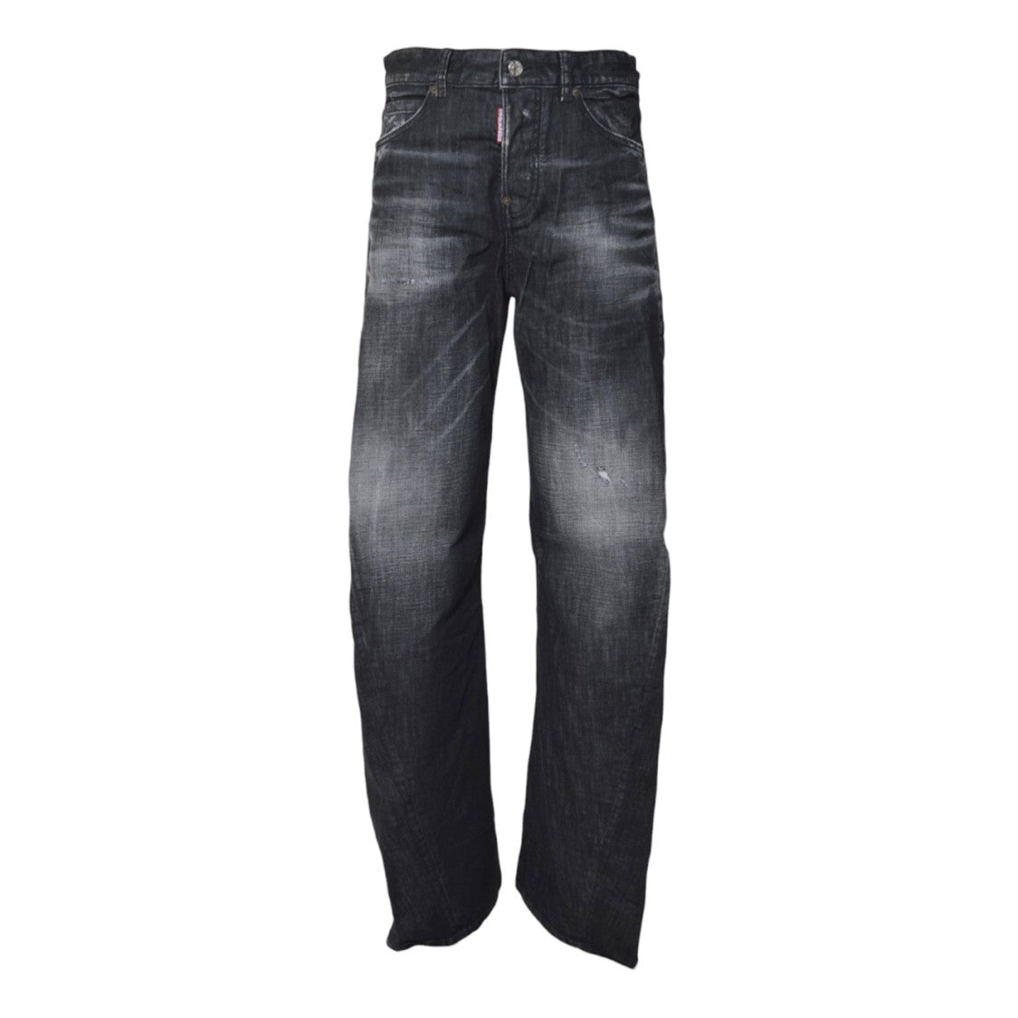 Dsquared2 Straight-Leg Jeans With Vintage-Faded Finish And Five-Pocket Design