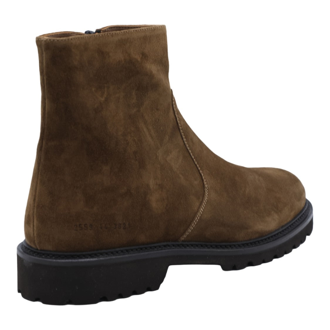 Common Projects Suede Boots With Rounded Toe And Lug Sole