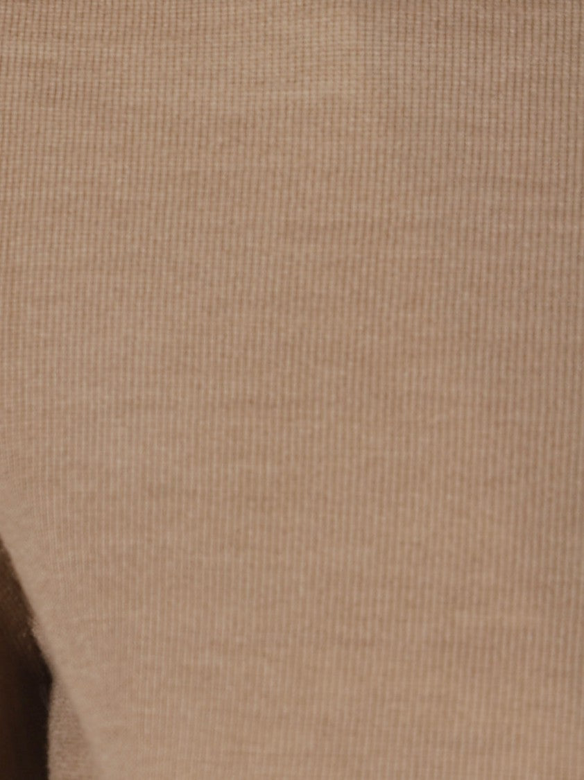 Max Mara Short-Sleeved Top In Fine Virgin Wool