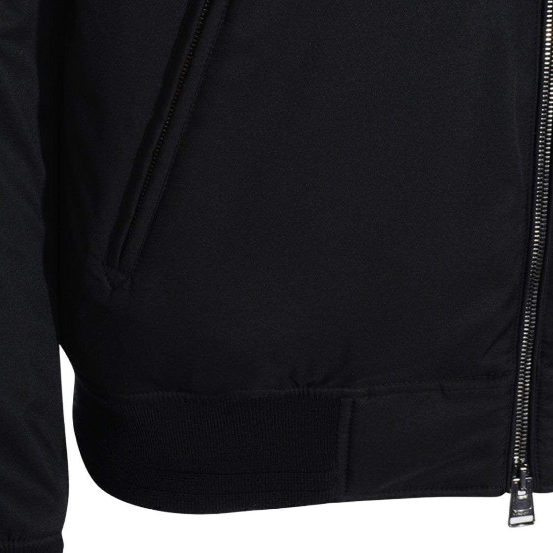 Canali Black Jacket With High Collar