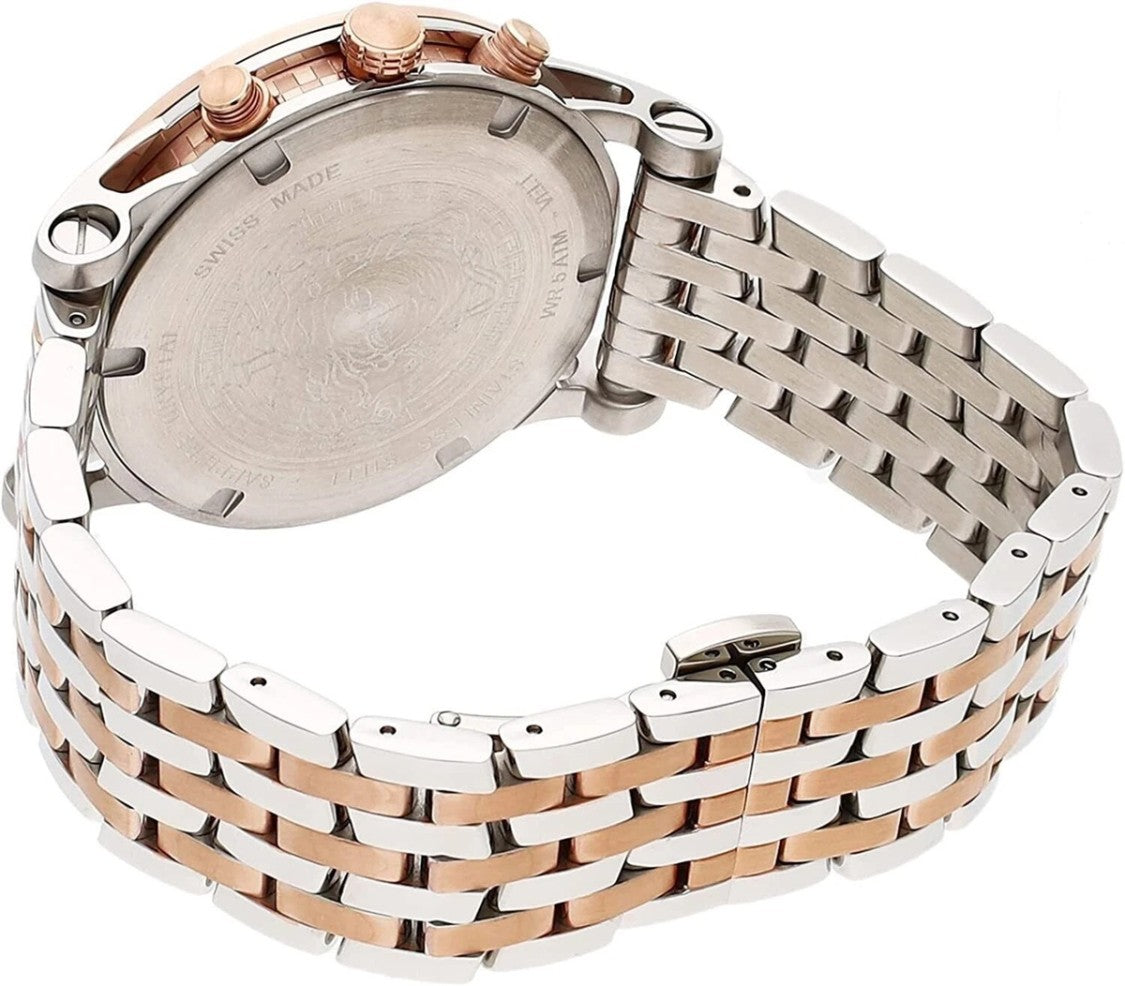 Versace Sport Tech Chrono Diamonds Watch With Swiss Movement And Diamond Accents