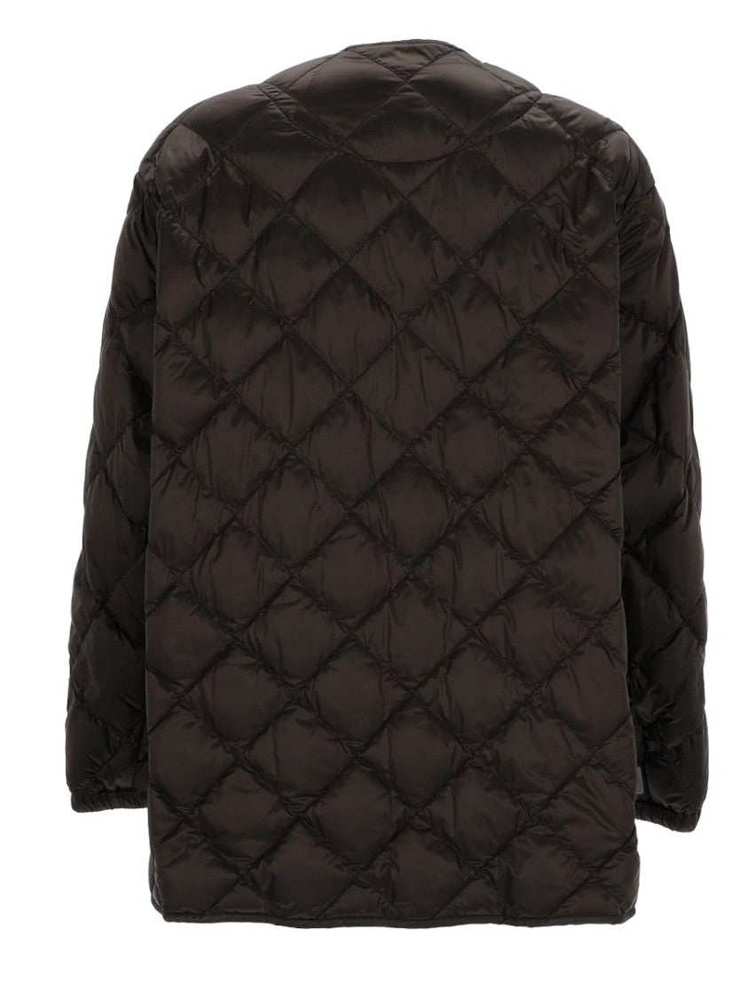 Max Mara Quilted Black Jacket With Boxy Silhouette And Button Closure