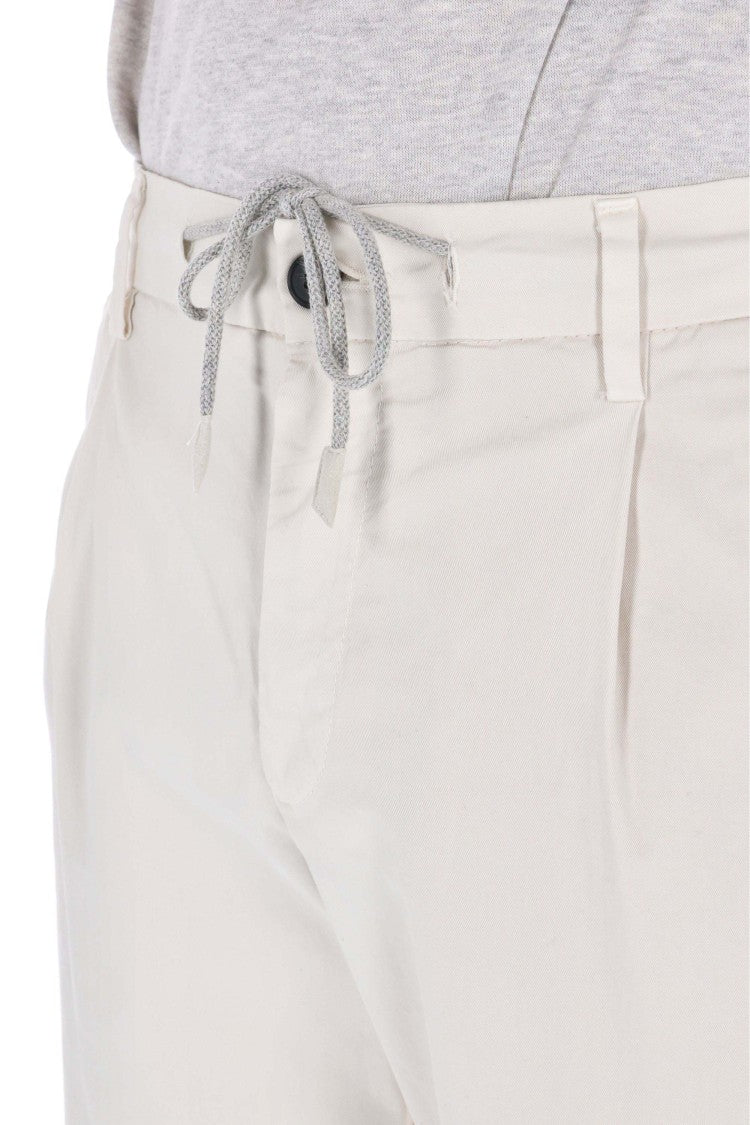 Eleventy Comfort Cotton Drawstring Trousers