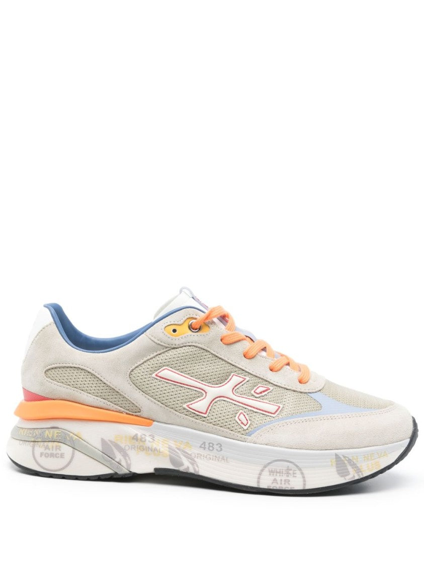 Premiata Light Gray Sneakers With Chunky Sole