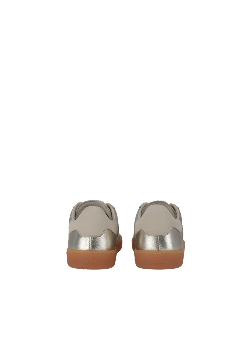 Hogan Metallic Gum-Sole Cool Low-Top Sneakers