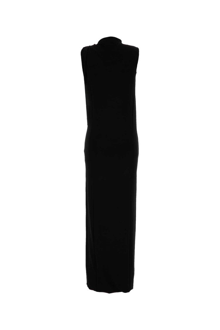 Jean Paul Gaultier Black Stretch Rayon Dress