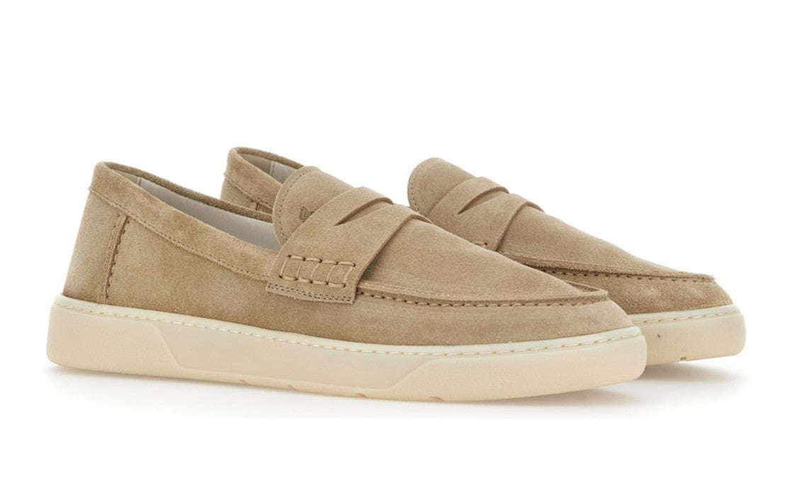 Hogan Brown Suede Loafers