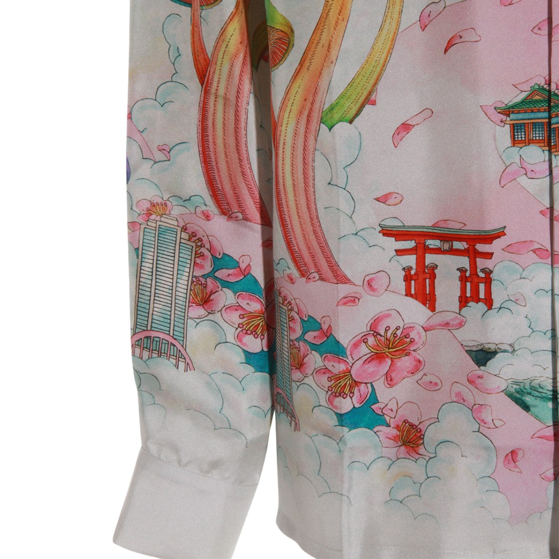 Casablanca Long-Sleeve Shirt With Surreal Japanese-Inspired Print