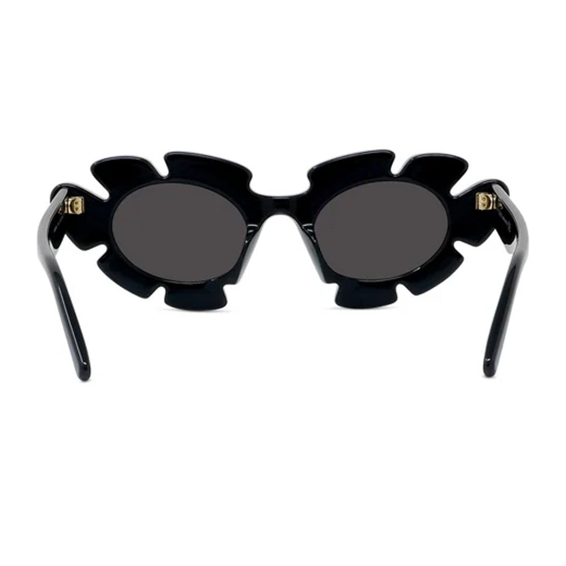Loewe Black Lw40088u Acetate Sculptural Round Sunglasses