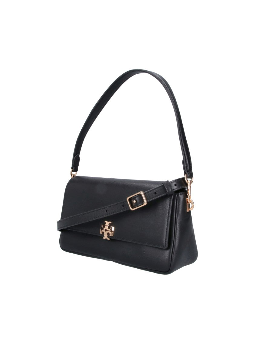 Tory Burch Black Charlie Leather Shoulder Bag