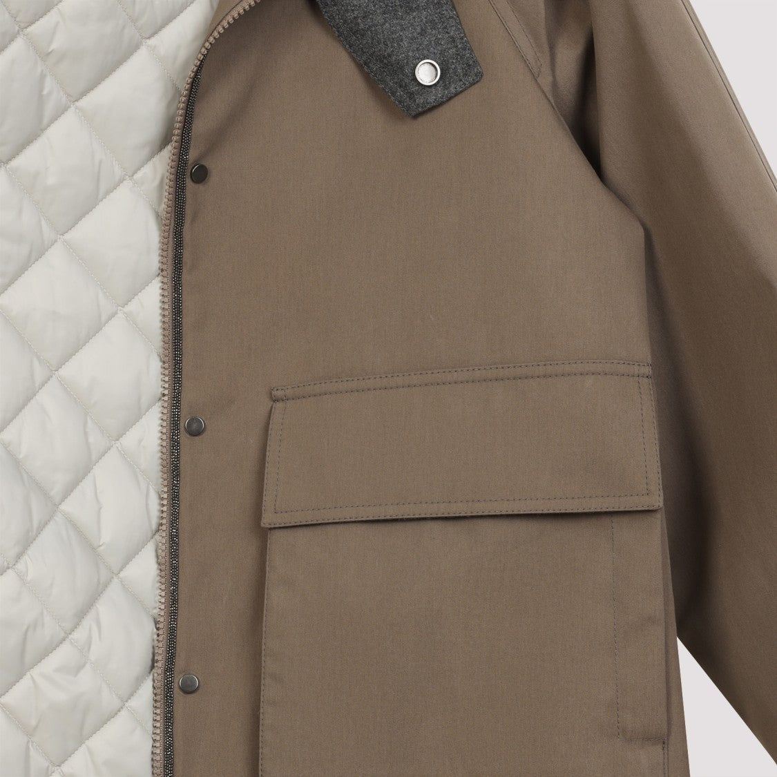 Brunello Cucinelli Brown Cotton Jacket