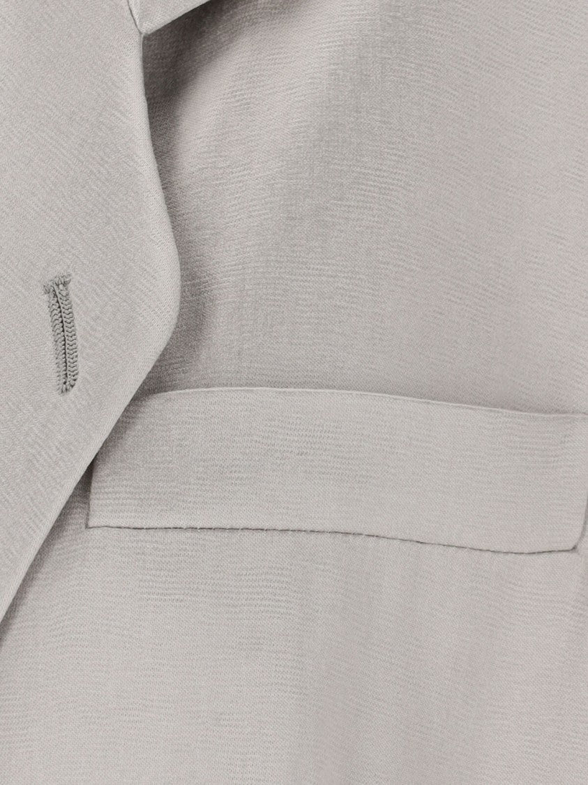 Giorgio Armani Double-Breasted Blazer – Grey