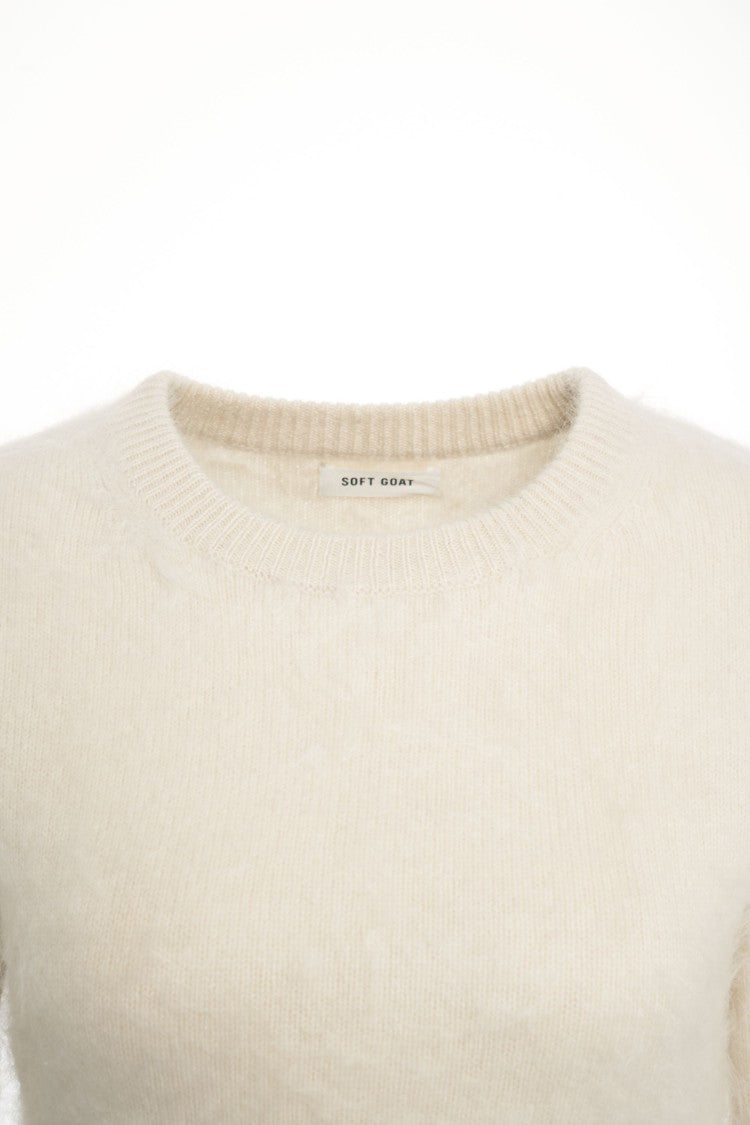 Soft Goat Mini Dress In Brushed Cashmere