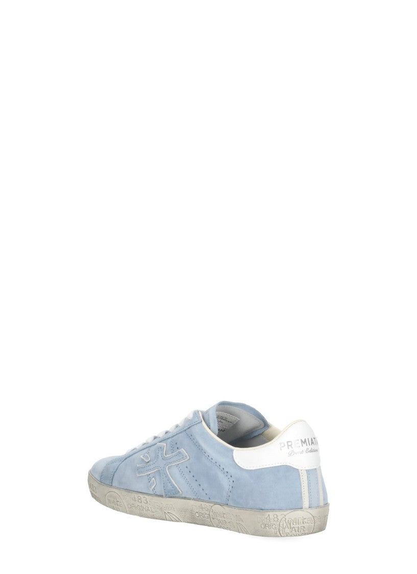 Prmt Light Blue Stevend 7532 Suede Sneakers