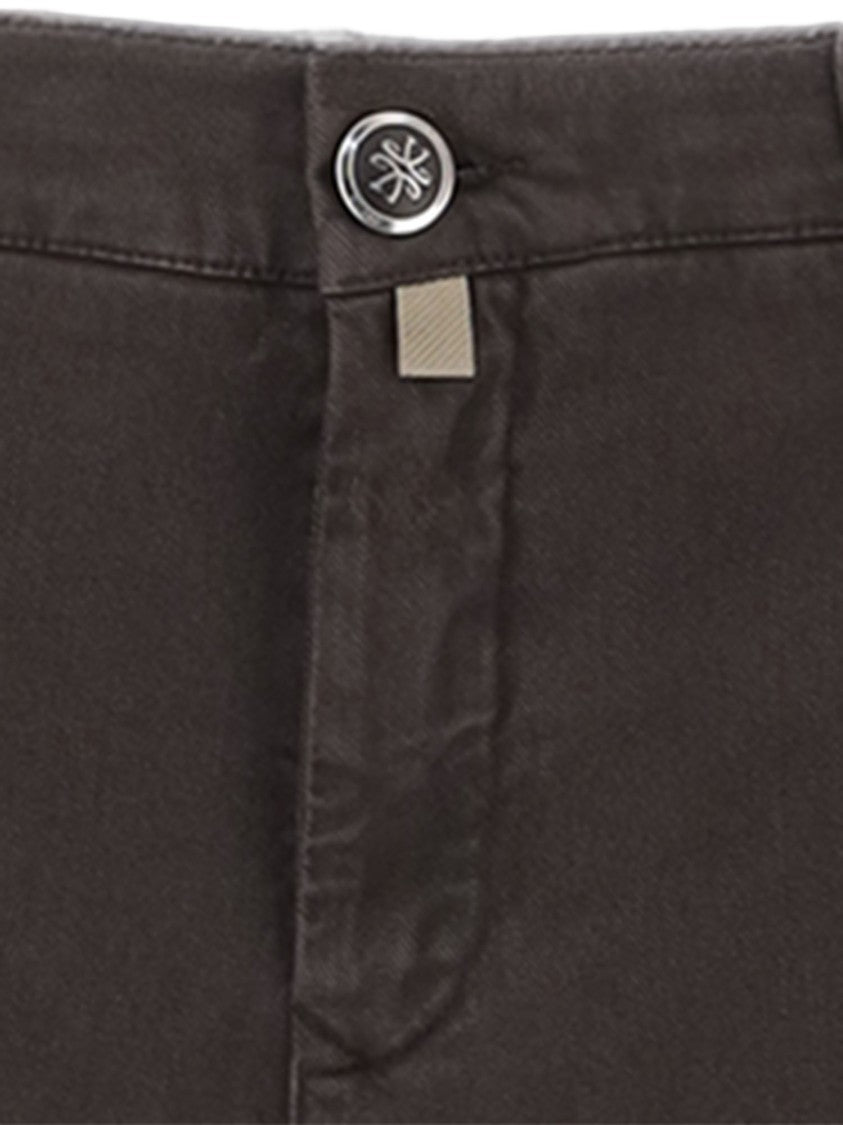 Jacob Cohen Brown Stretch Cotton-Blend Pants