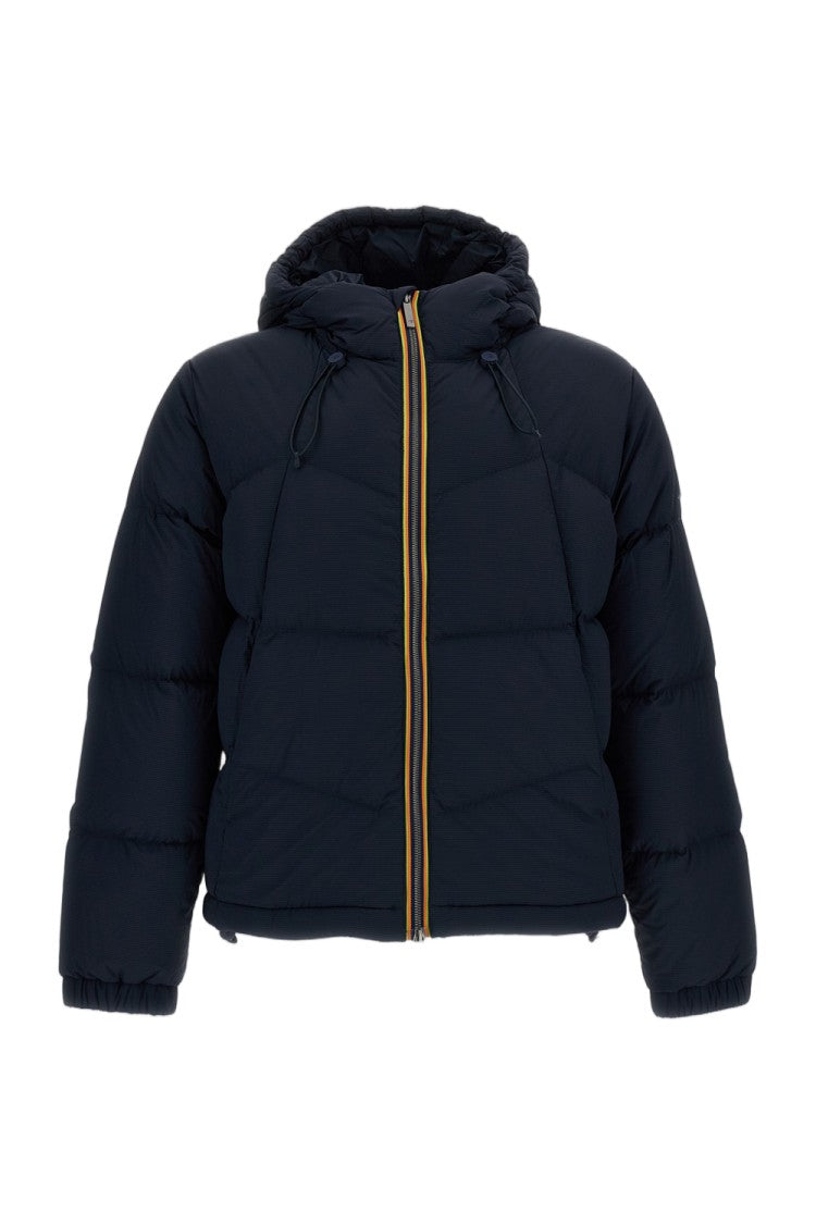 K-Way Blue Quill Waterproof Ripstop Nylon Jacket