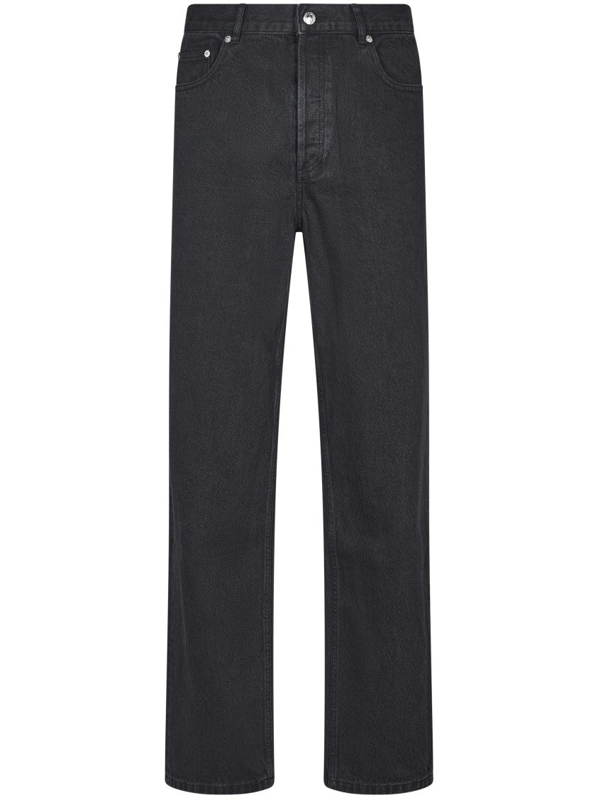 A.P.C. Straight-Leg Jeans With High Waist And Subtle Texture