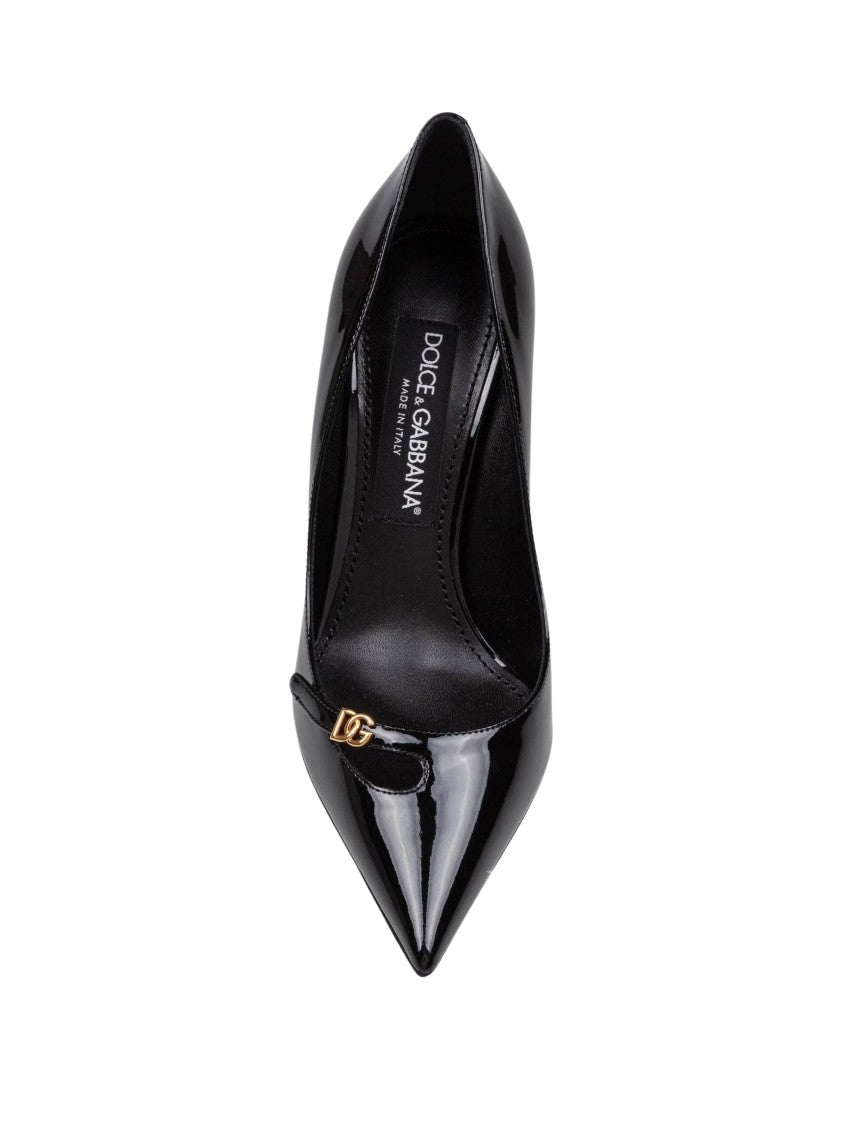 Dolce & Gabbana Décolleté Vernice Pointed-Toe Patent Calf Leather Pumps