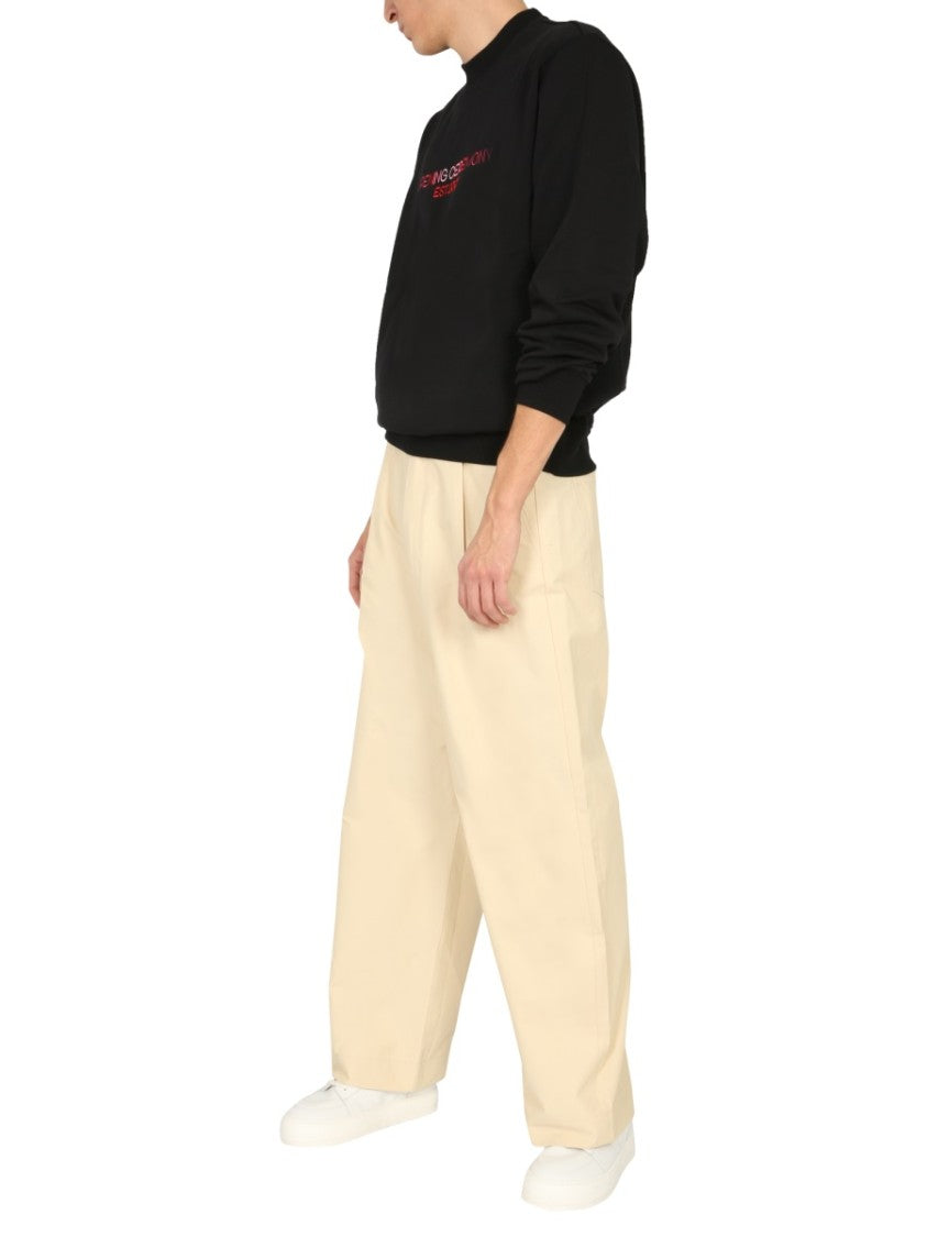 Opening Ceremony Crew Neck Sweatshirt With Embroidered Logo