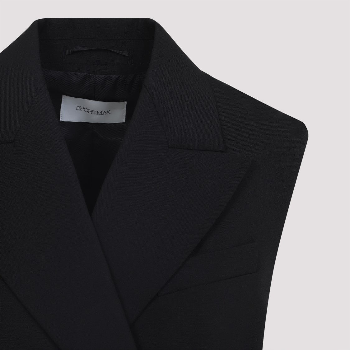 Sportmax Black Virgin Wool Ciurma Gilet