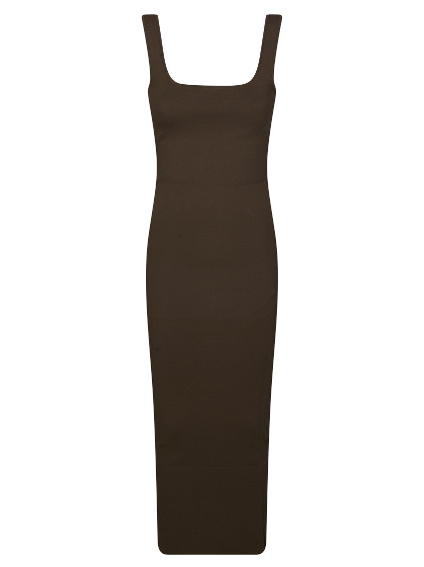 Entire Studios Square Neck Clean Lines Midi Dress