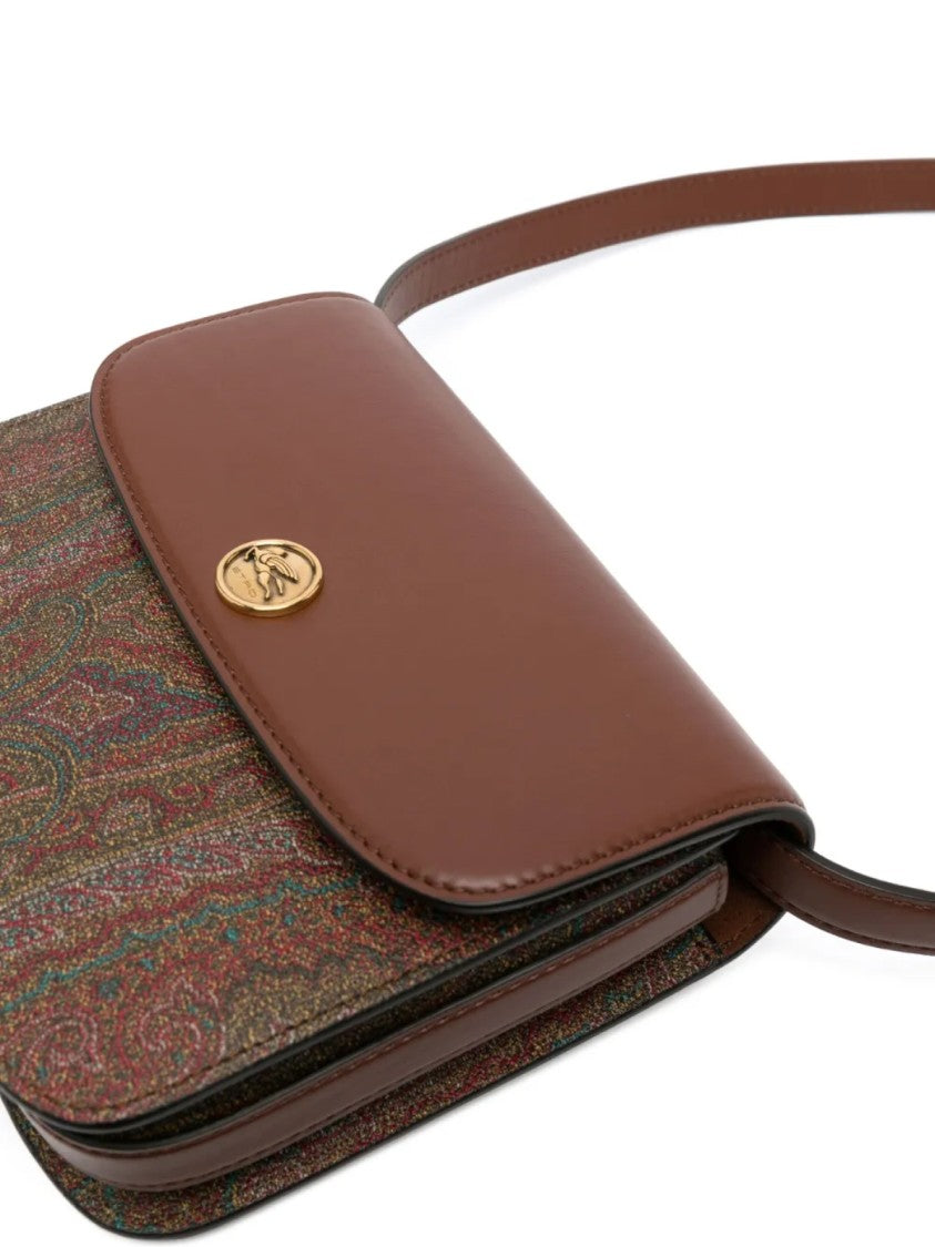 Etro Paisley-Print Logo Plaque Crossbody Bag