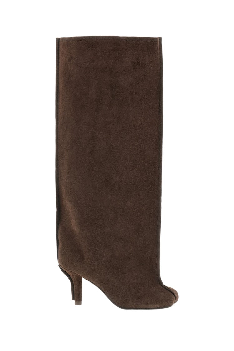 Mm6 By Maison Margiela Brown Anatomic Suede Boots