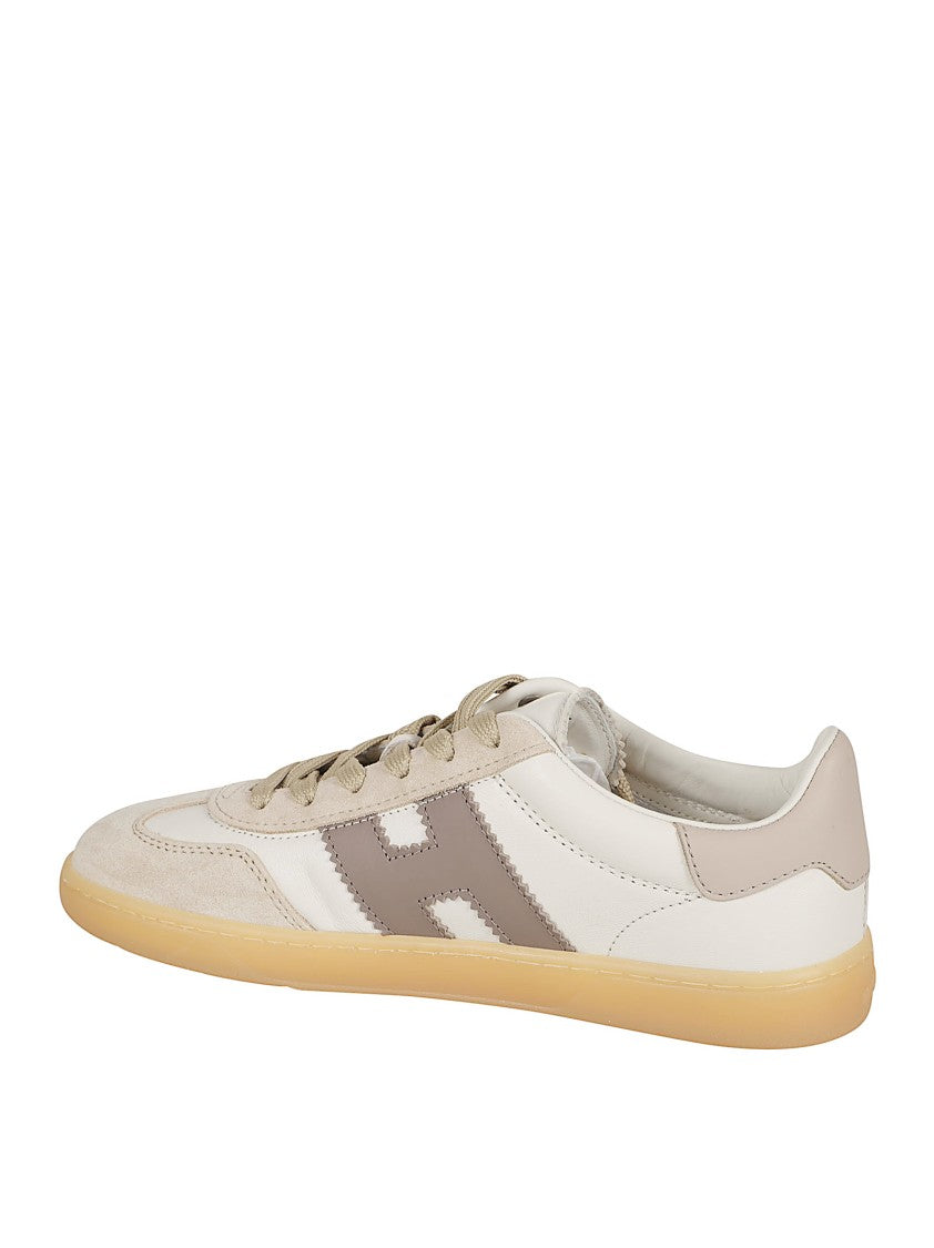 Hogan Beige Low-Top Sneakers With Suede