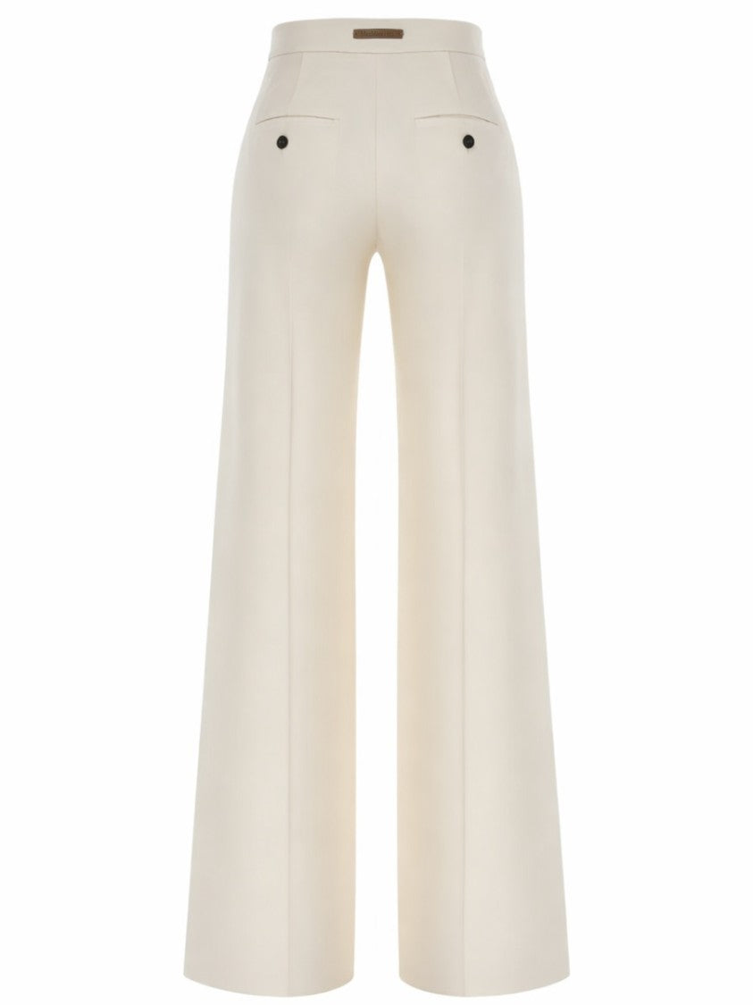 Max Mara Wide-Leg Pants With High Waist And Minimalist Design