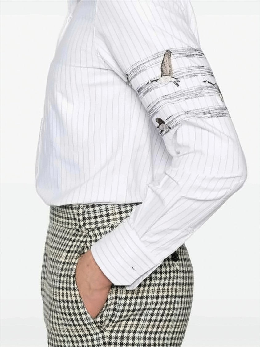Thom Browne Long Sleeve Pinstripe Shirt